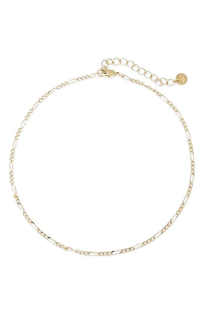 Brook & York Lennon Figaro Chain Choker In Gold