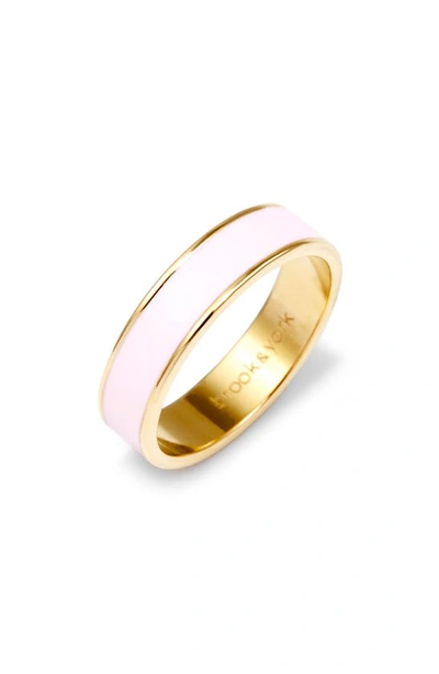 Brook & York Madison Enamel Ring In Gold