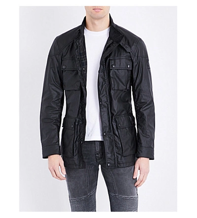Belstaff Roadmaster Waxed Cotton Jacket In Black | ModeSens