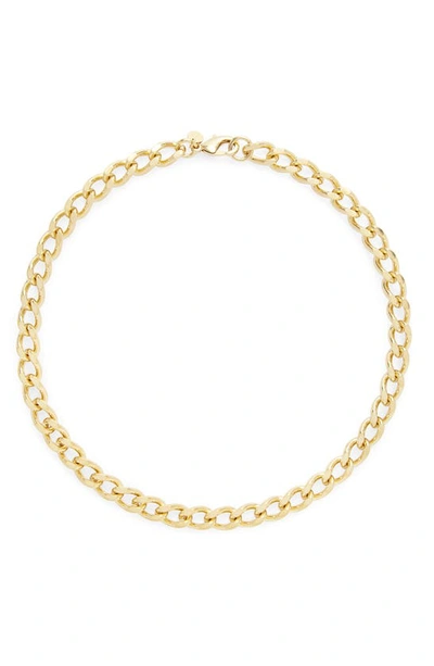 Brook & York Gigi Curb Chain Necklace In Gold Plated