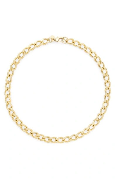 Brook & York Gigi Curb Chain Necklace In Gold