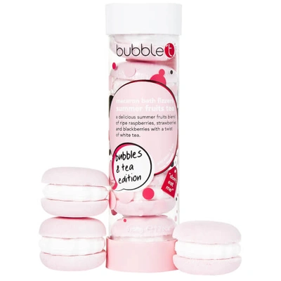 Bubble T Summer Fruits Tea Macaron Bath Bomb Fizzers (5 X 50g)