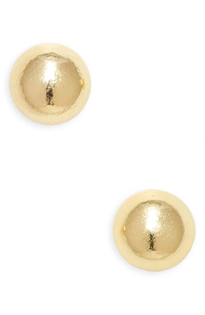 Argento Vivo Teeny Ball Stud Earrings In Gold