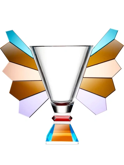 Reflections Copenhagen Amarillo Crystal Vase In Silver