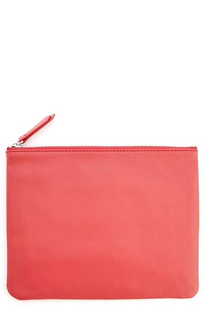 Royce Leather Travel Pouch In Red