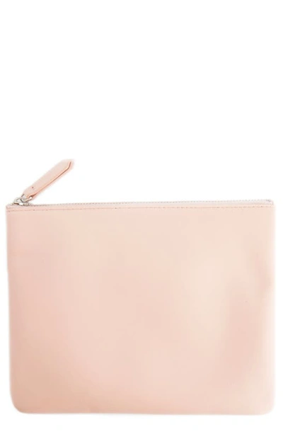 Royce Leather Travel Pouch In Light Pink