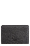 Royce Rfid Leather Card Case In Black