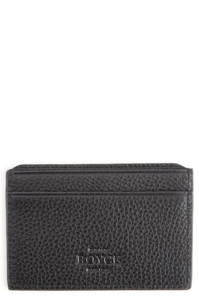 Royce Rfid Leather Card Case In Black