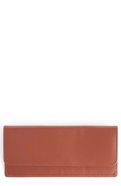 Royce Rfid Blocking Leather Clutch Wallet In Tan