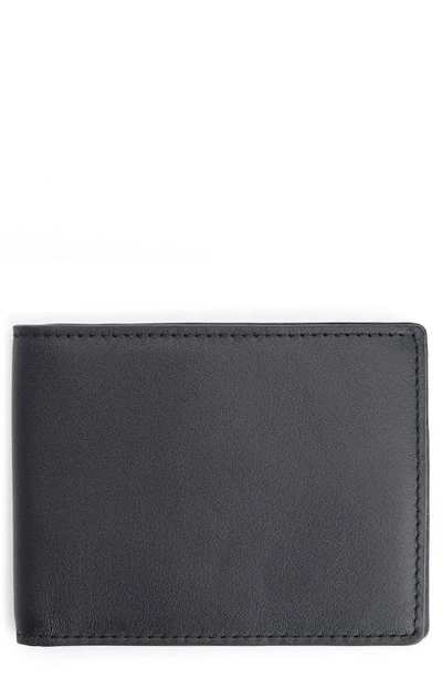 Royce Rfid Leather Bifold Wallet In Black