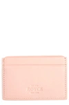Royce Rfid Leather Card Case In Light Pink