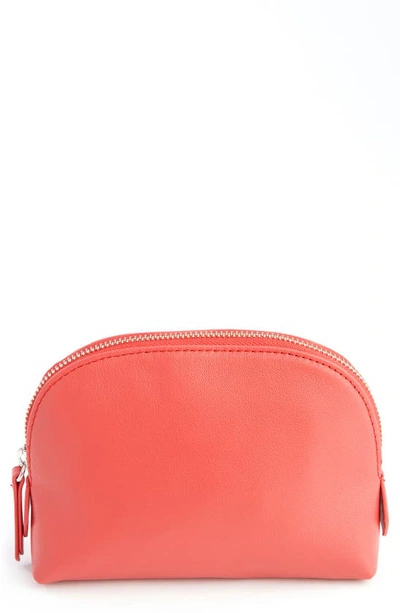 Royce Compact Cosmetics Bag In Red