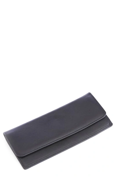 Royce Rfid Blocking Leather Clutch Wallet In Black