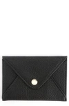 Royce Leather Envelope Card Holder In Black