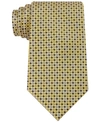 Tommy Hilfiger Men's Micro-pattern Neat Silk Tie In Yellow