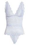 Oh La La Cheri Women's Galloon Lace Soft Lingerie Teddy In Brunnera Blue