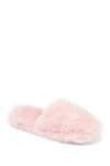 Journee Collection Cozey Faux Fur Slipper In Pink