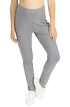 Angel Maternity Tapered Casual Maternity Pants In Fine Navy/ White Stripes
