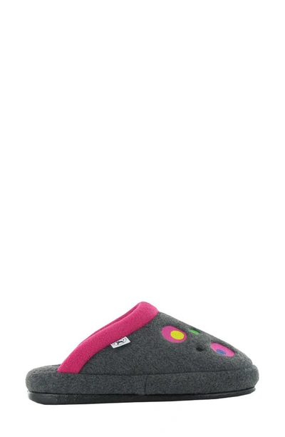 Naot Repose Slipper In Gray/ Pink Circles