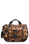Aimee Kestenberg Fierce & Fab Saddle Bag In Large Leopard Calf Hair