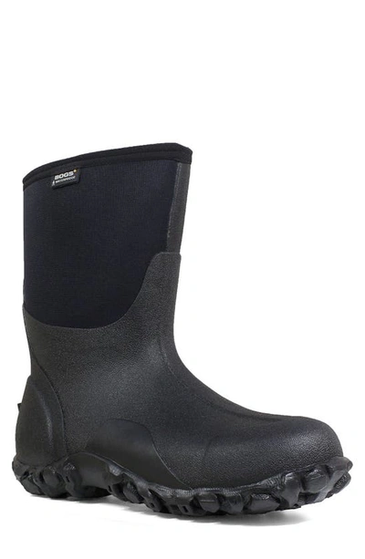 Bogs Classic Mid Waterproof Insulated Work Boot In Black