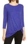 Gibsonlook Gibson Cozy Twist Front Pullover In Amethyst Fire