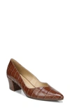 Naturalizer Mali Pumps Women's Shoes In Brown Croco Leather