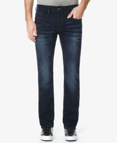 Buffalo David Bitton Slim/ash Mens Faded Denim Straight Leg Jeans In Dark Indigo
