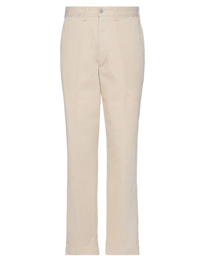 Dockers Mens' Signature Lux Cotton Straight Fit Stretch Khaki Pants In Sand
