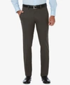 Haggar Men's Cool 18 Pro Slim-fit Flat Front Stretch Dress Pants In Charcoal4
