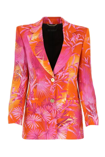 VERSACE VERSACE JUNGLE PRINT BLAZER 