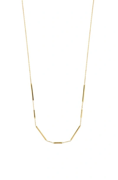 Bony Levy 14k Gold Bar Station Necklace In Yellow Gold