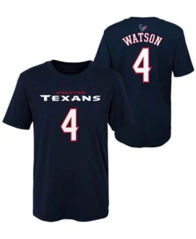 Outerstuff Kids' Deshaun Watson Houston Texans Mainliner Player T-shirt, Toddler Boys (2t-4t) In Navy