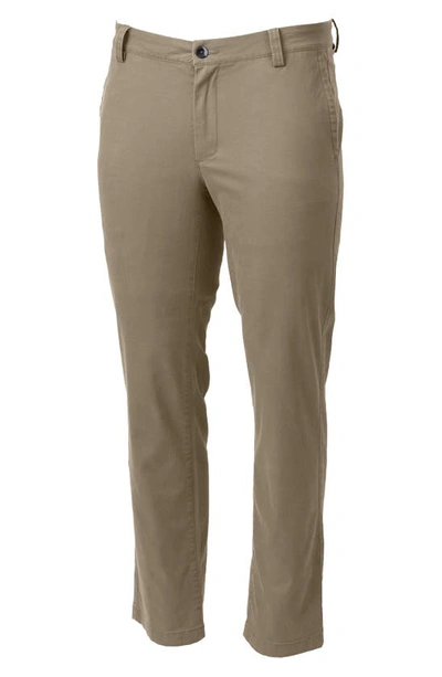 Cutter & Buck Voyager Classic Fit Stretch Cotton Chinos In Rope