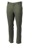 Cutter & Buck Voyager Classic Fit Stretch Cotton Chinos In Caper Green