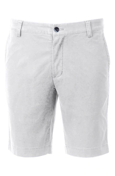 Cutter & Buck Voyager Chino Shorts In White