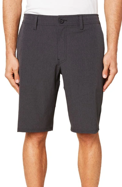 O'neill Reserve Heather Hyperfreak Hybrid Shorts In Black