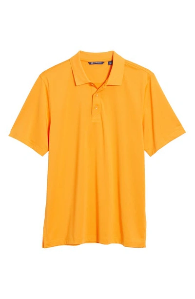 Cutter & Buck Forge Drytec Solid Performance Polo In Orange Burst