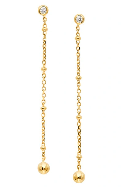 Ajoa Lala Beaded Linear Drop Earrings In Gold