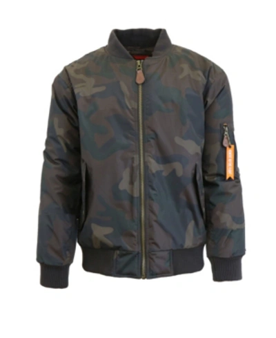 Galaxy By Harvic Spire By Galaxy Men's Flight Jacket In Camouflage