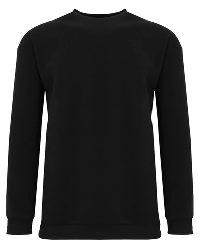 Galaxy By Harvic Men's Waffle Knit Thermal Shirt In Black