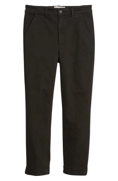 Everlane The Kick Crop Work Pants In Washed Black