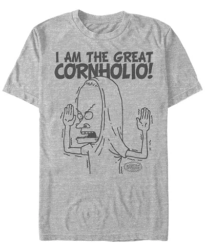 Beavis And Butthead Mtv Men's The Great Cornholio Logo Short Sleeve T-shirt In Athletic H