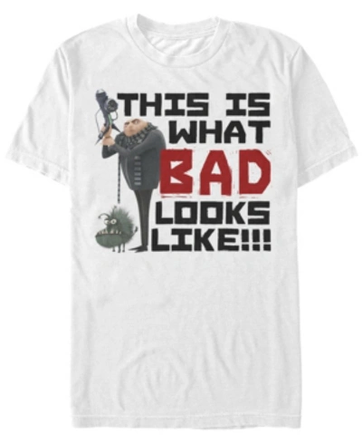 Minions Illumination Men's Despicable Me Gru Bad Looks Like This Short Sleeve T-shirt In White