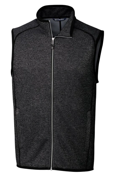 Cutter & Buck Cutter And Buck Men's Big And Tall Mainsail Sweater Vest In Charcoal
