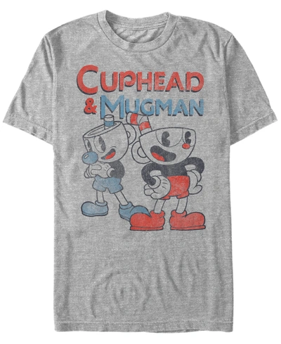 Fifth Sun Men's And Mugman Dynamic Duo Short Sleeve T- Shirt In Heather Gr