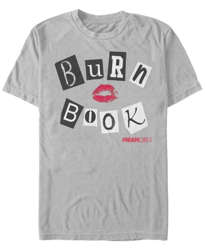 Fifth Sun Men's Burn Book Cover Logo Short Sleeve T- Shirt In Silver