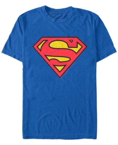 Fifth Sun Dc Men's Superman Classic Logo Short Sleeve T-shirt In Royal