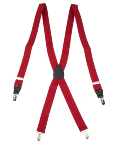 Status Men's Drop-clip Suspenders In Red