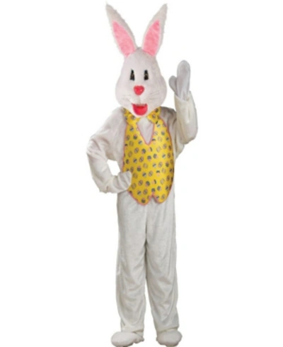 Buyseasons Buyseason Men's Deluxe Plus Bunny Mascot Costume In White